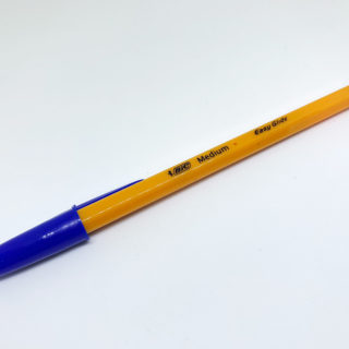 Bic orange Glide blue 1.0mm