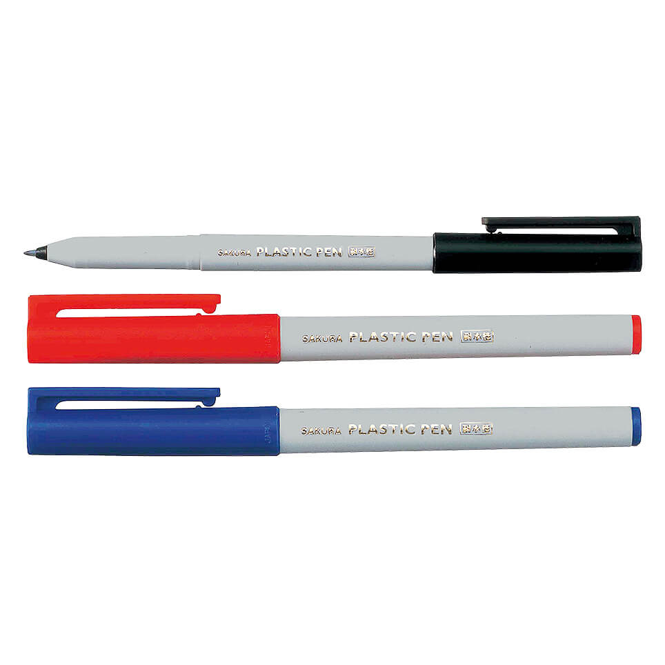 サクラクレパス プラスチックペン 3色