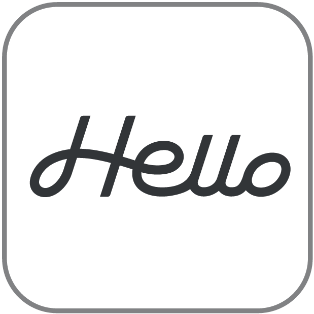 専用アプリ「Hello」アイコン