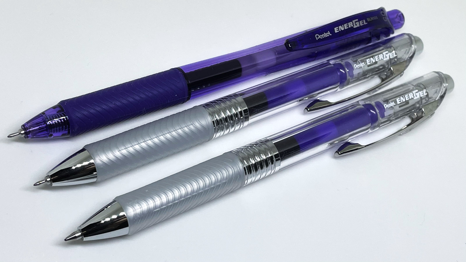 紫系インクのペンを求めて：ぺんてる エナージェル インフリー 0.5 / 0.7mm バイオレット - sutero choice