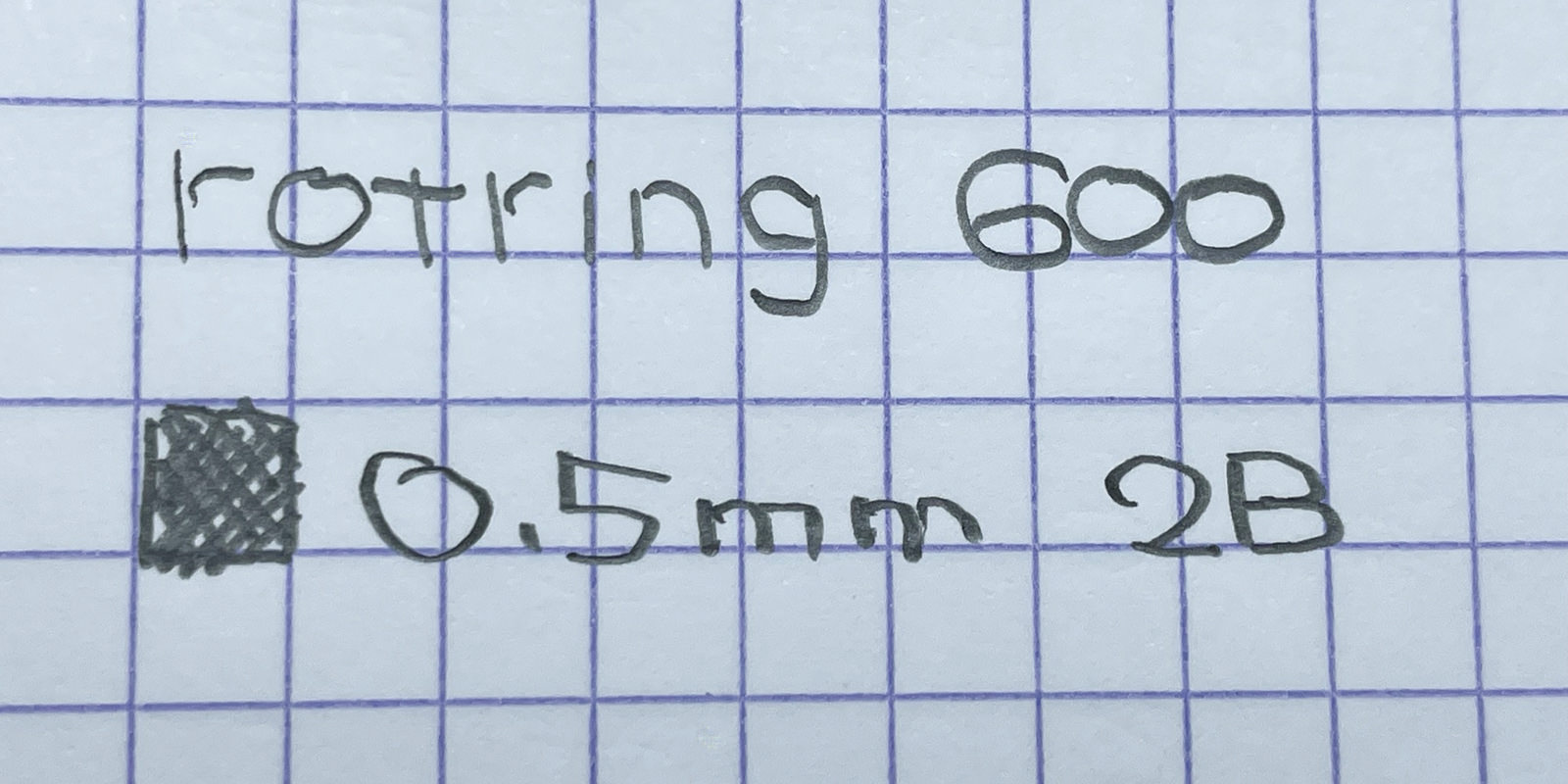 「rotring 600 05」メカニカルペンシルで書いてみた