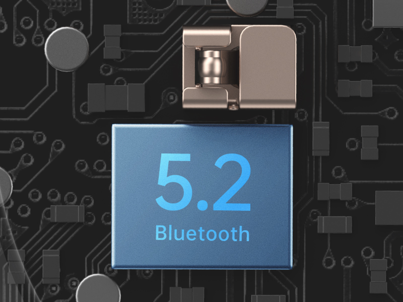 Bluetooth®5.2と左右同時伝送対応で、つながりやすく、途切れにくい接続