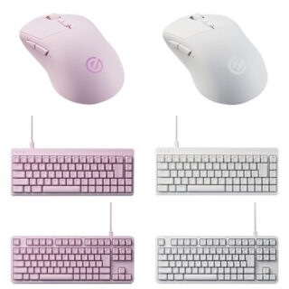 ELECOM GAMING V custom マウス＆キーボード ピンク ホワイト