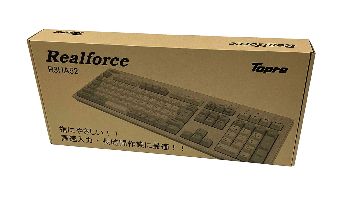 REALFORCE R3 Keyboard Ivory Limited Edition 梱包箱