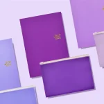 しおりノート 新色パープル A5サイズ & 生まれ変わったよケース 新色パープル A5サイズ