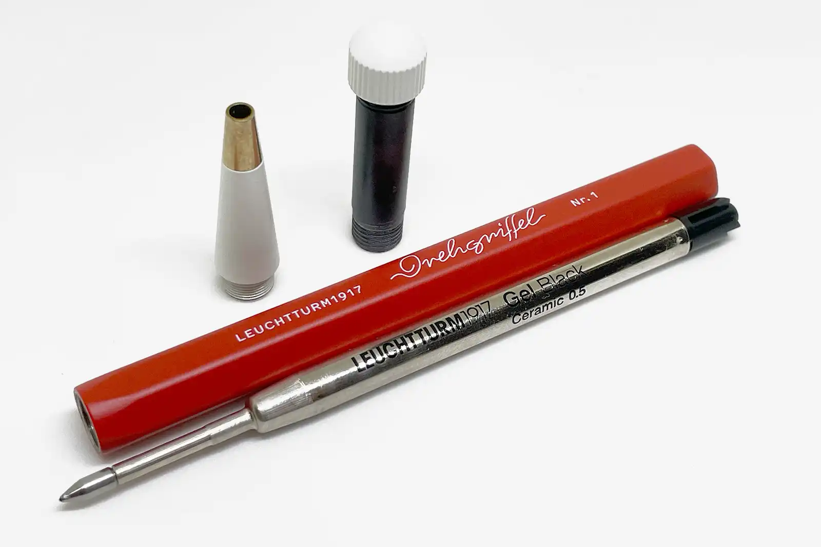 「LEUCHTTURM1917 Drehgriffel Nr.1」フォックスレッド ゲルインクボールペン 0.5mm 分解