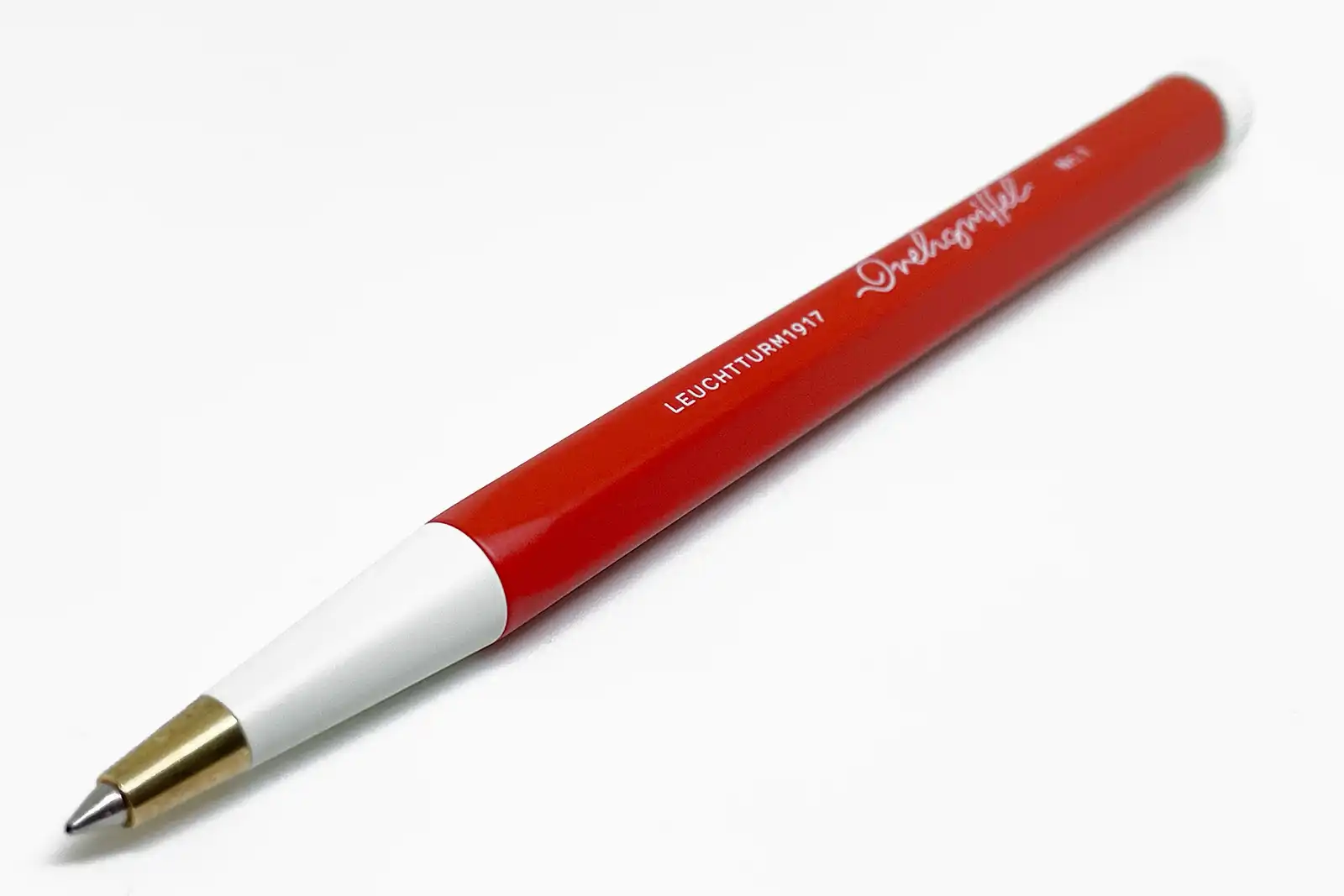 「LEUCHTTURM1917 Drehgriffel Nr.1」フォックスレッド ゲルインクボールペン 0.5mm ペン先～口金