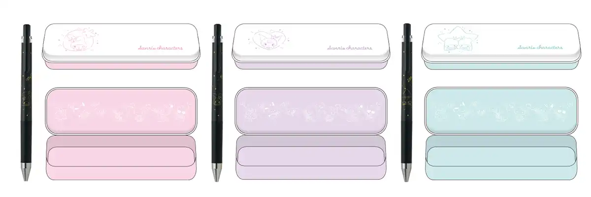 ジュースアップ サンリオキャラクターズ 缶ペンケースセット