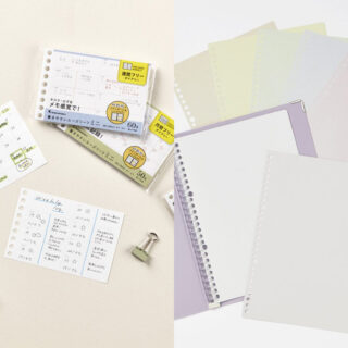 「書きやすいルーズリーフ ミニ シリーズ」と「ラミネートタブインデックス」新ラインナップ
