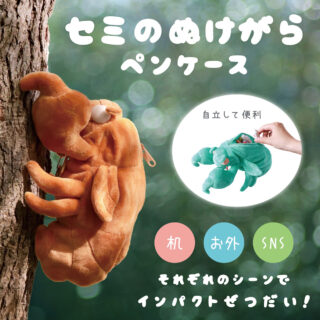 セミのぬけがらペンケース