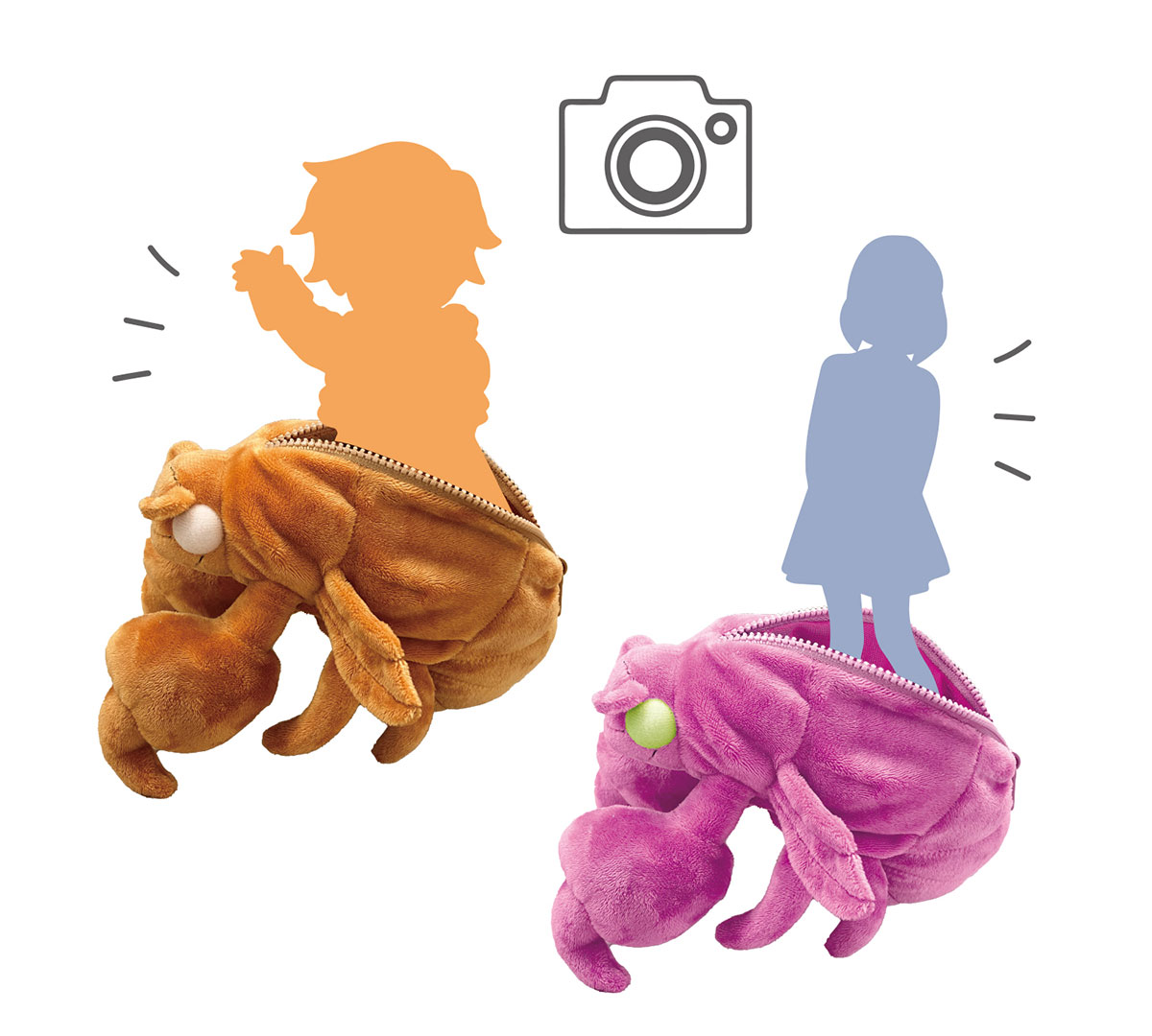 背中からひょっこり推しショット