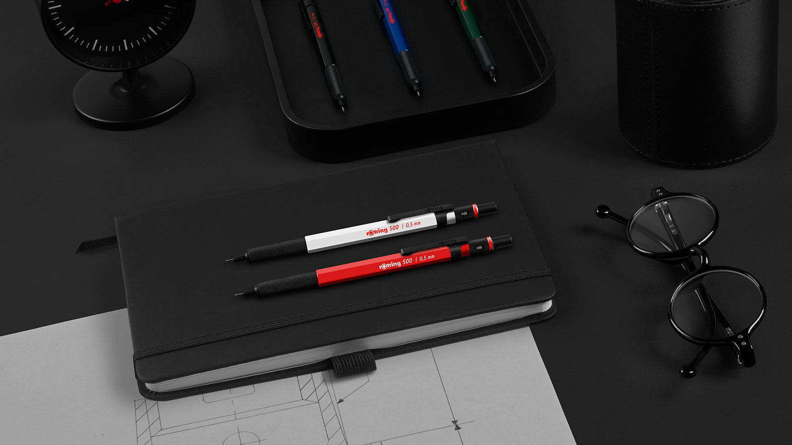 rOtring 500 ホワイト&シャインレッド