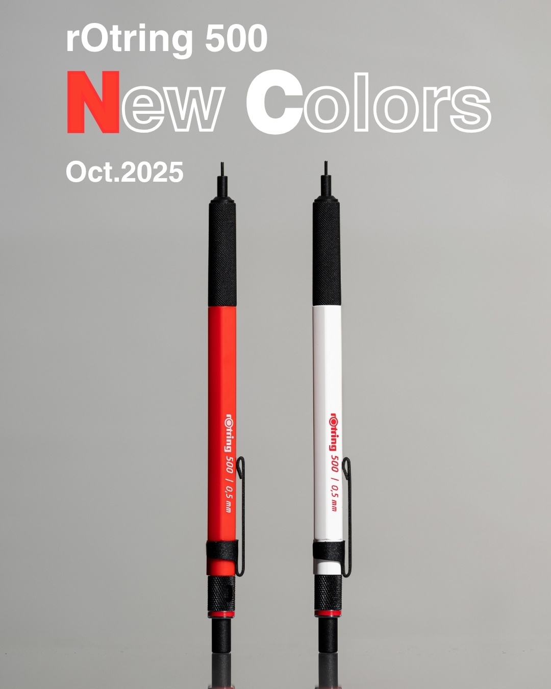 rOtring 500 ホワイト&シャインレッド