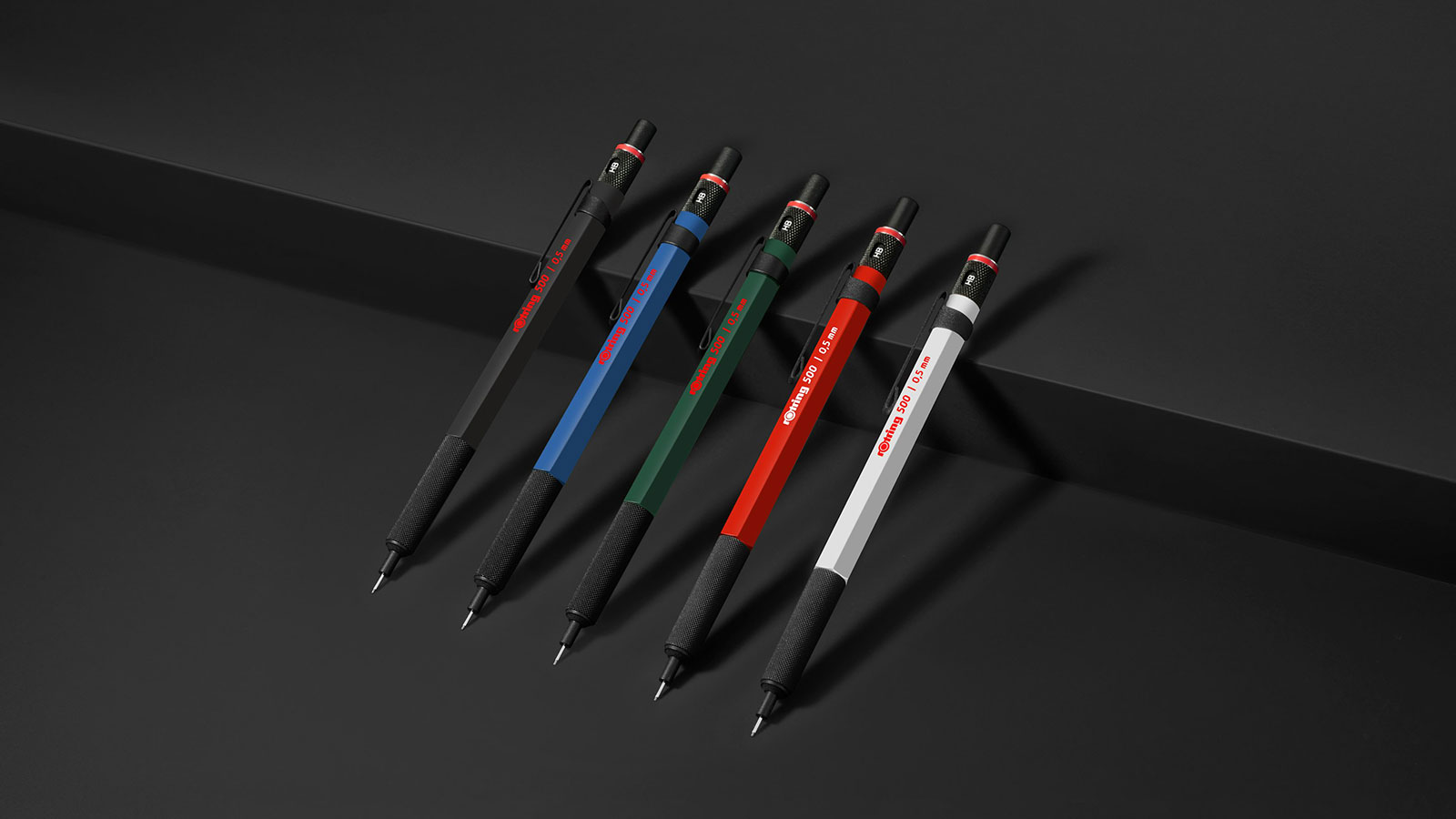 「rOtring 500」5色のラインナップ