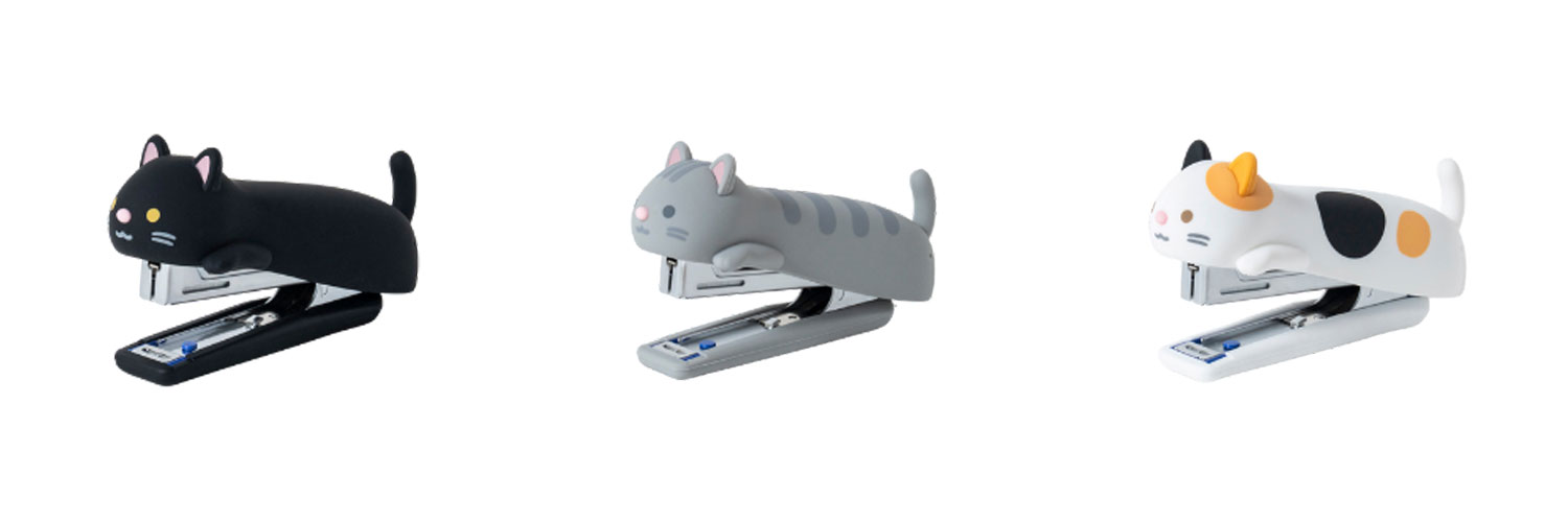 シリコンカバーホッチキス“ねこ”