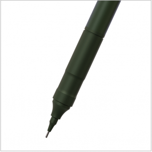 メタルなのにしっとり、見えないグリップ加工