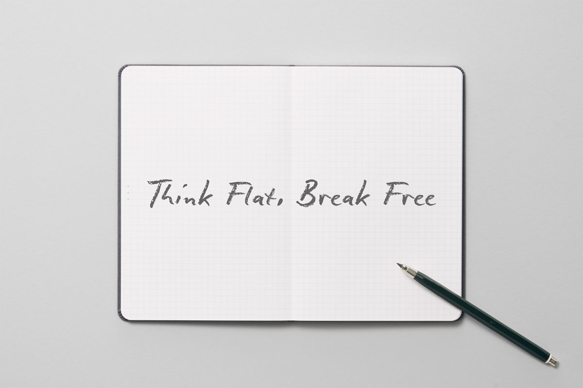 自由な筆記スタイル