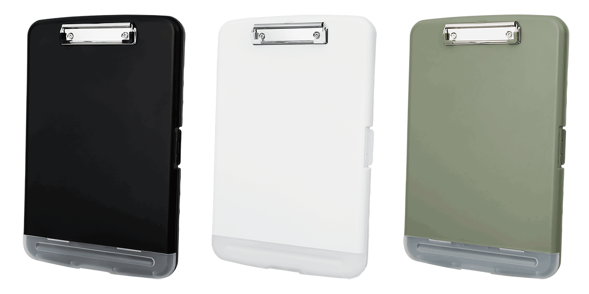 収納付きクリップボード「CSC-001」3色