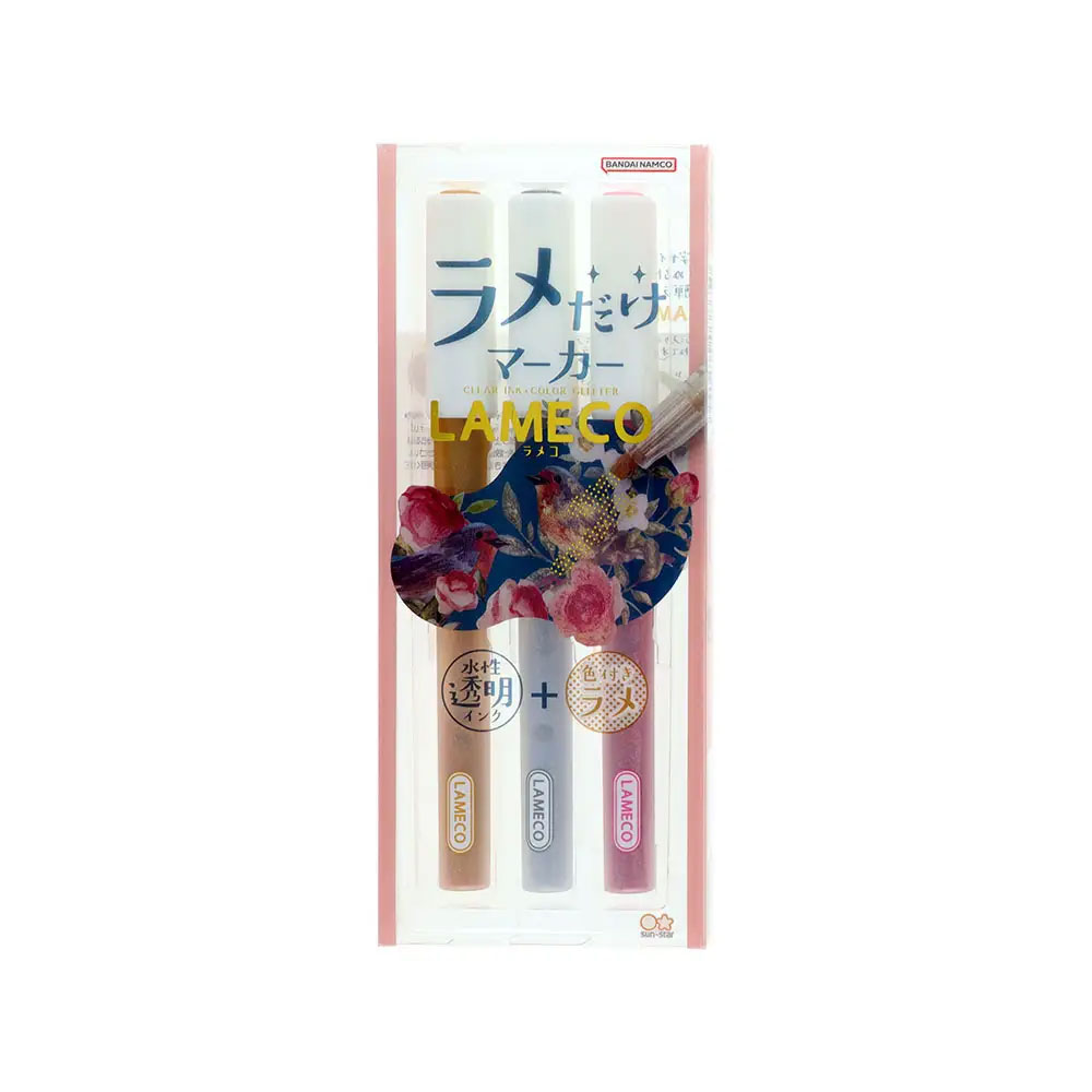 ロフト先行/ラメだけマーカーLAMECO(ゴールド・シルバー・ピンク) 3色セット(サンスター文具) 1,320円