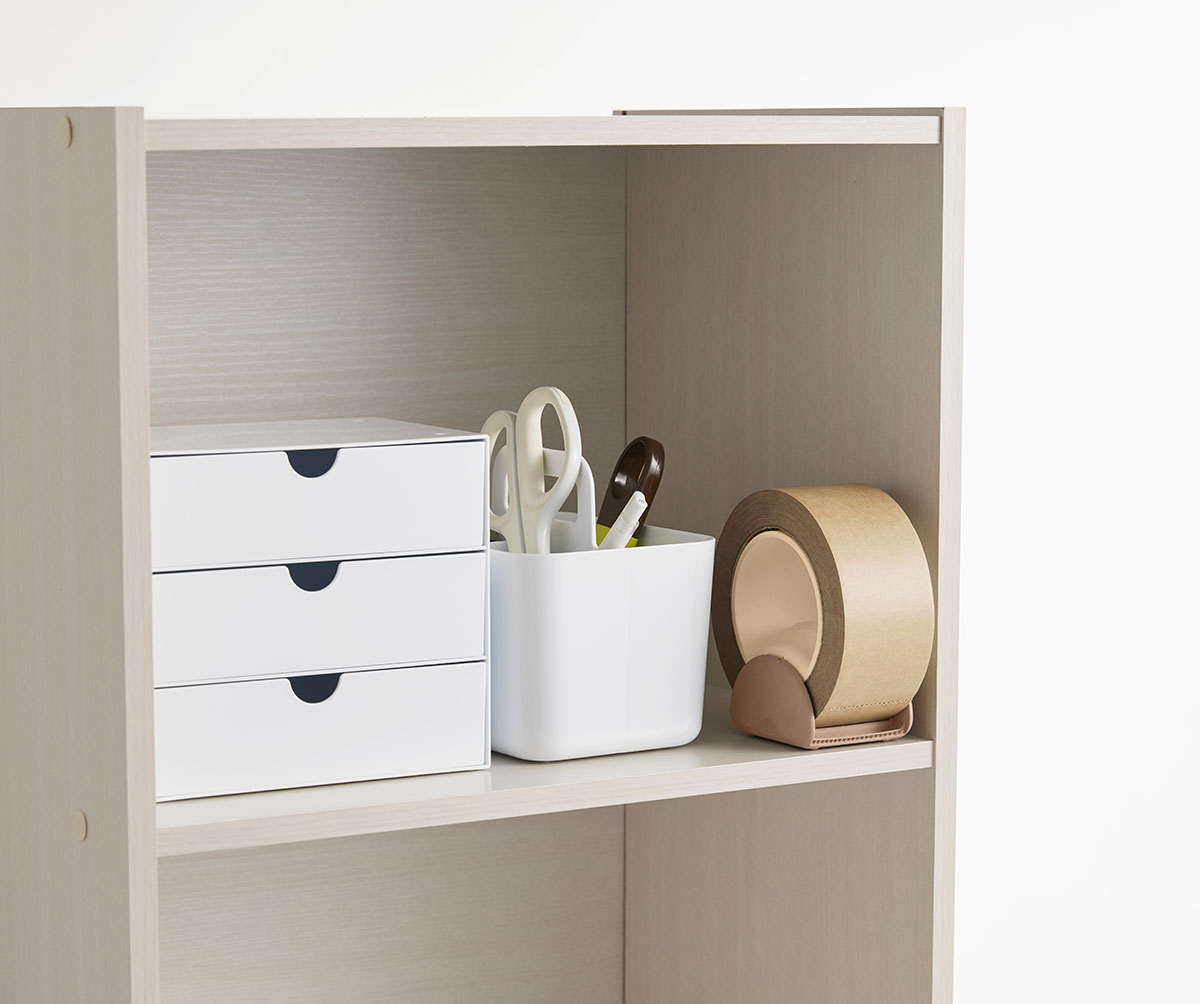 自立する形状がクラフトテープの“収納問題”を解決！