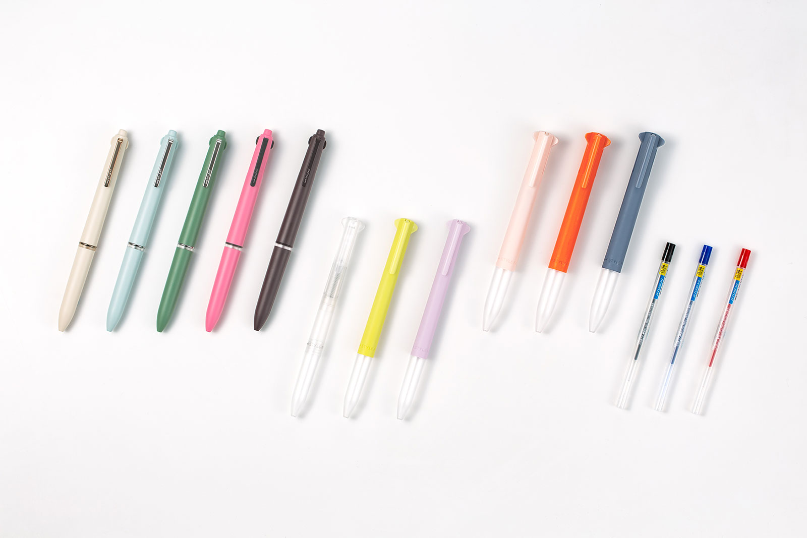 スタイルフィット リニューアル ホルダー3タイプ、ジェットストリーム0.38mmリフィル