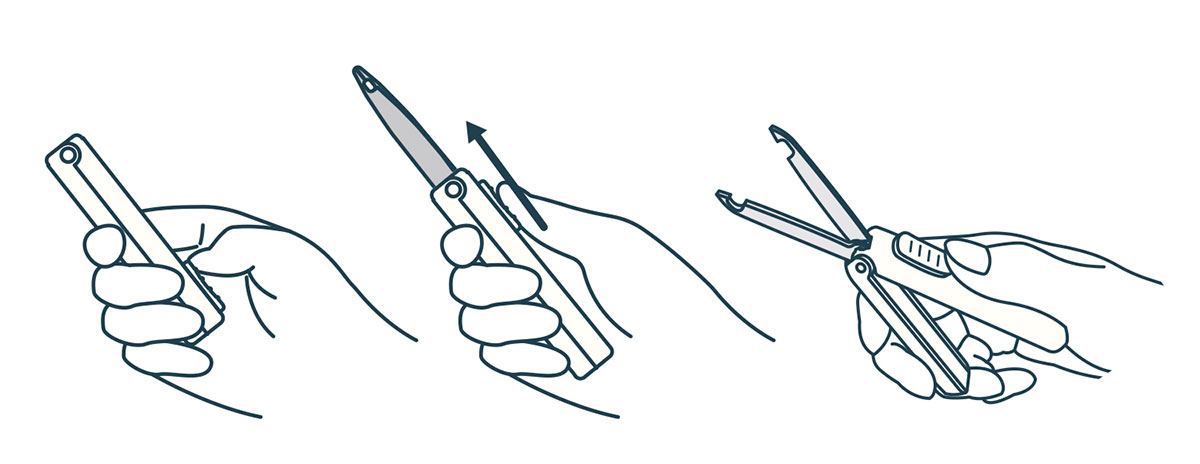 スライド式でキャップレス仕様