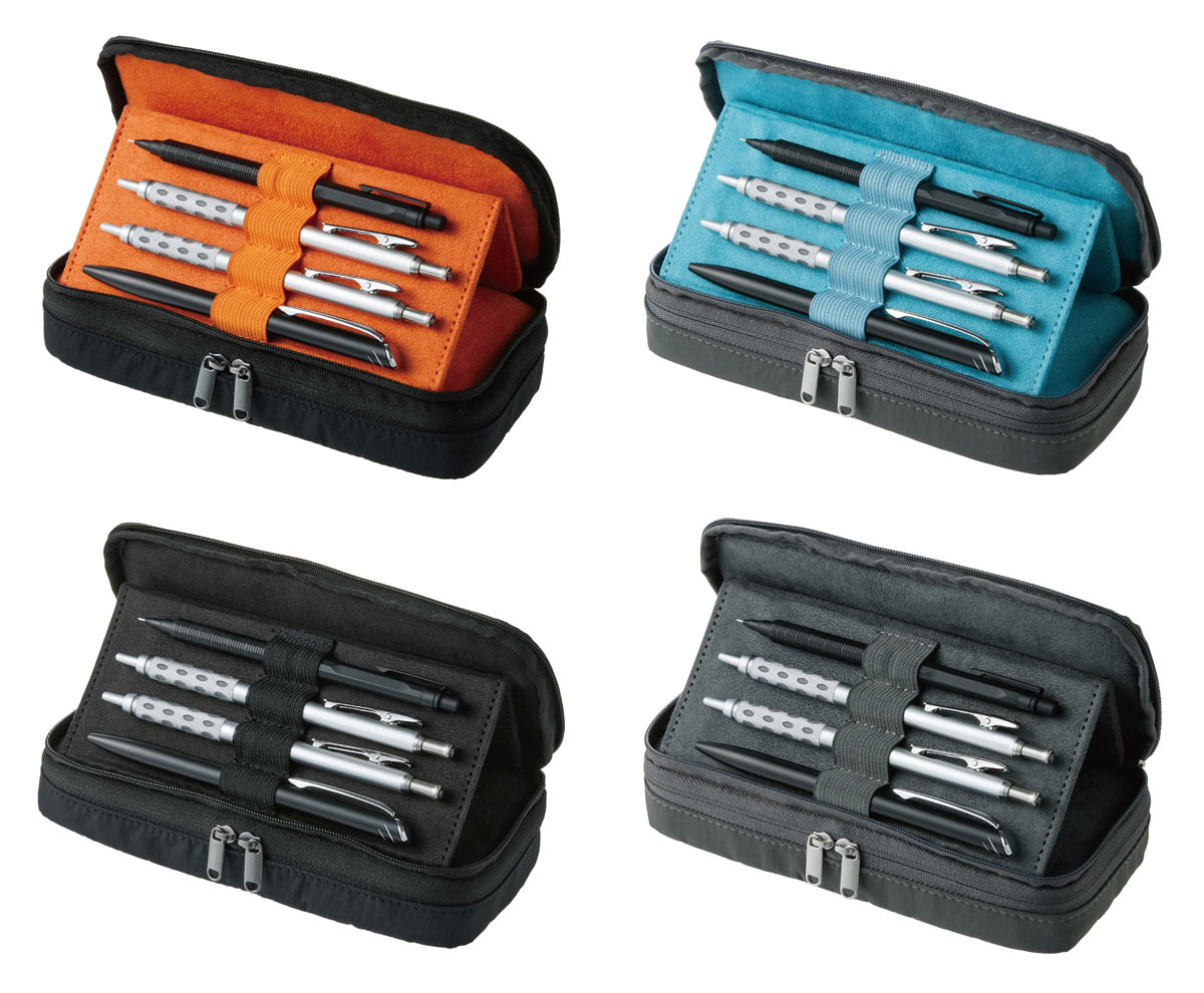 「FABFAB ペンケース ダブルルームタイプ」4カラー