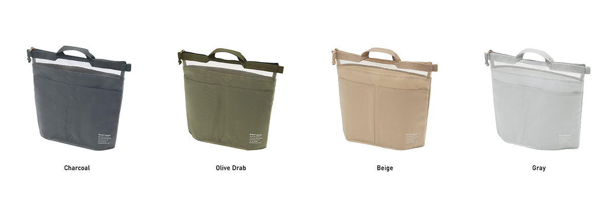 Mesh carry bag in bag カラー4色