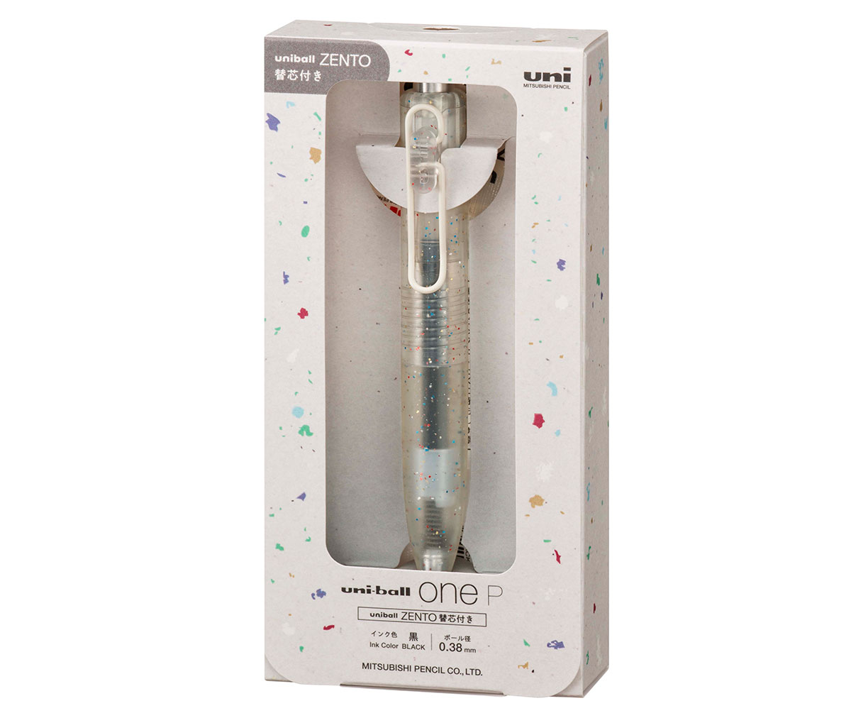 ユニボール ワン Ｐ いろがみ(uniball ZENTO替芯付)