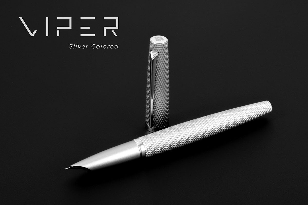 「VIPER(バイパー)」万年筆&ボールペンに新色シルバー