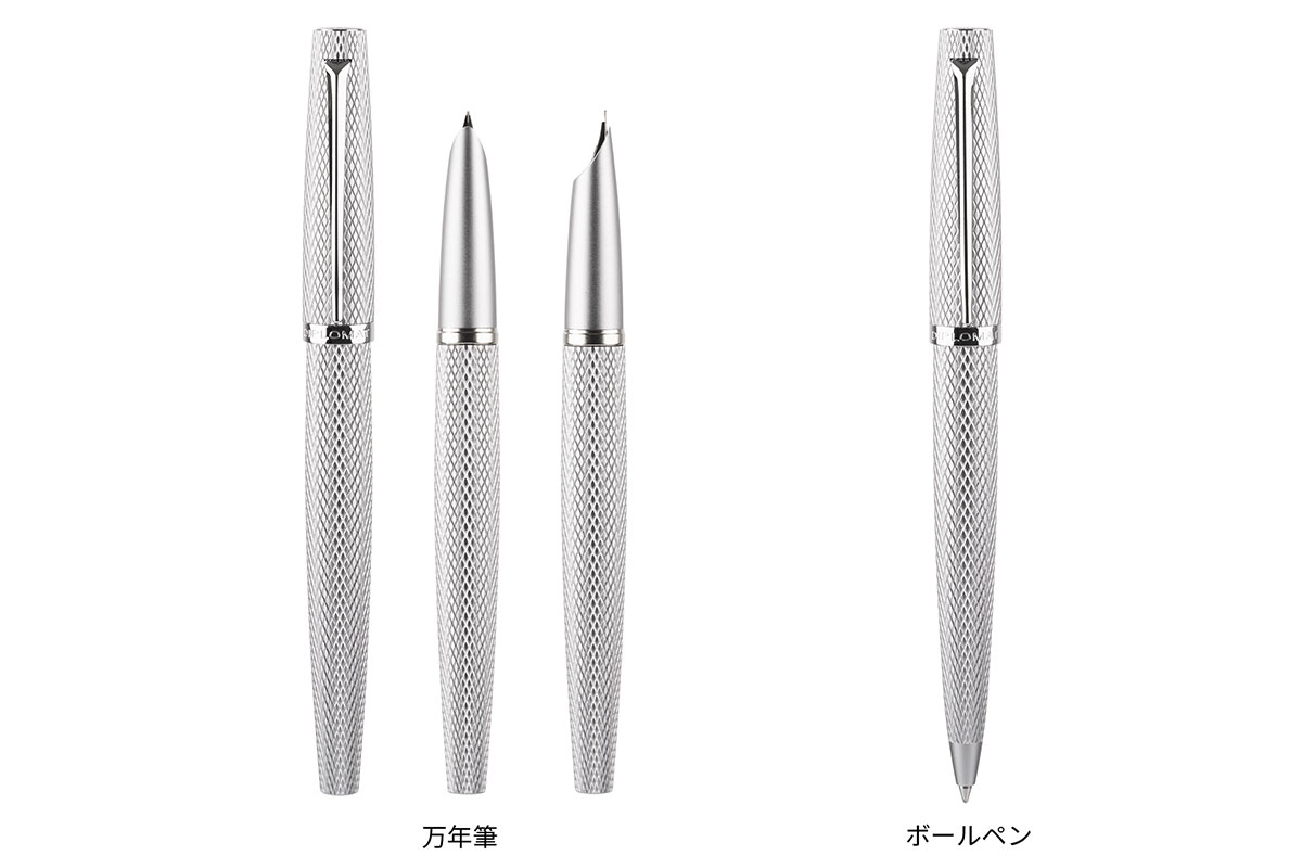 「VIPER(バイパー)」シルバー 万年筆&ボールペン