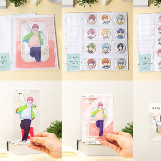 「irelu バインダーシリーズ」「irelu PVCリフィルシリーズ」「irelu スリーブシリーズ」