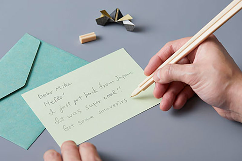 割り箸をモチーフにしたデザイン