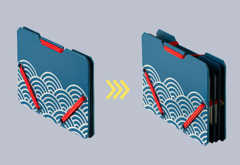 ゴムの伸縮で最適な厚みをキープ