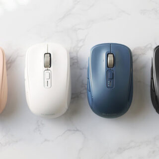 シンプルで使いやすい、左右対称デザインのマウス