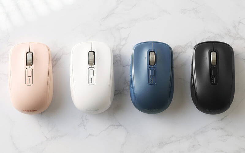 シンプルで使いやすい、左右対称デザインのマウス