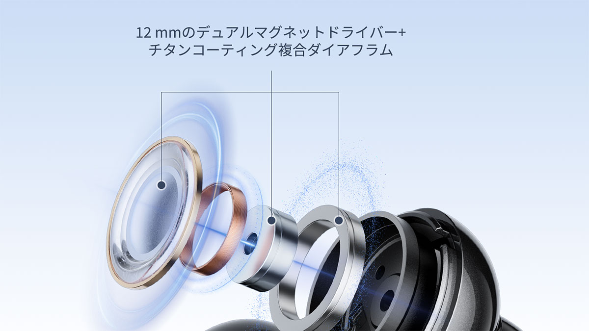 オープン型とは思えない、深く力強い低音