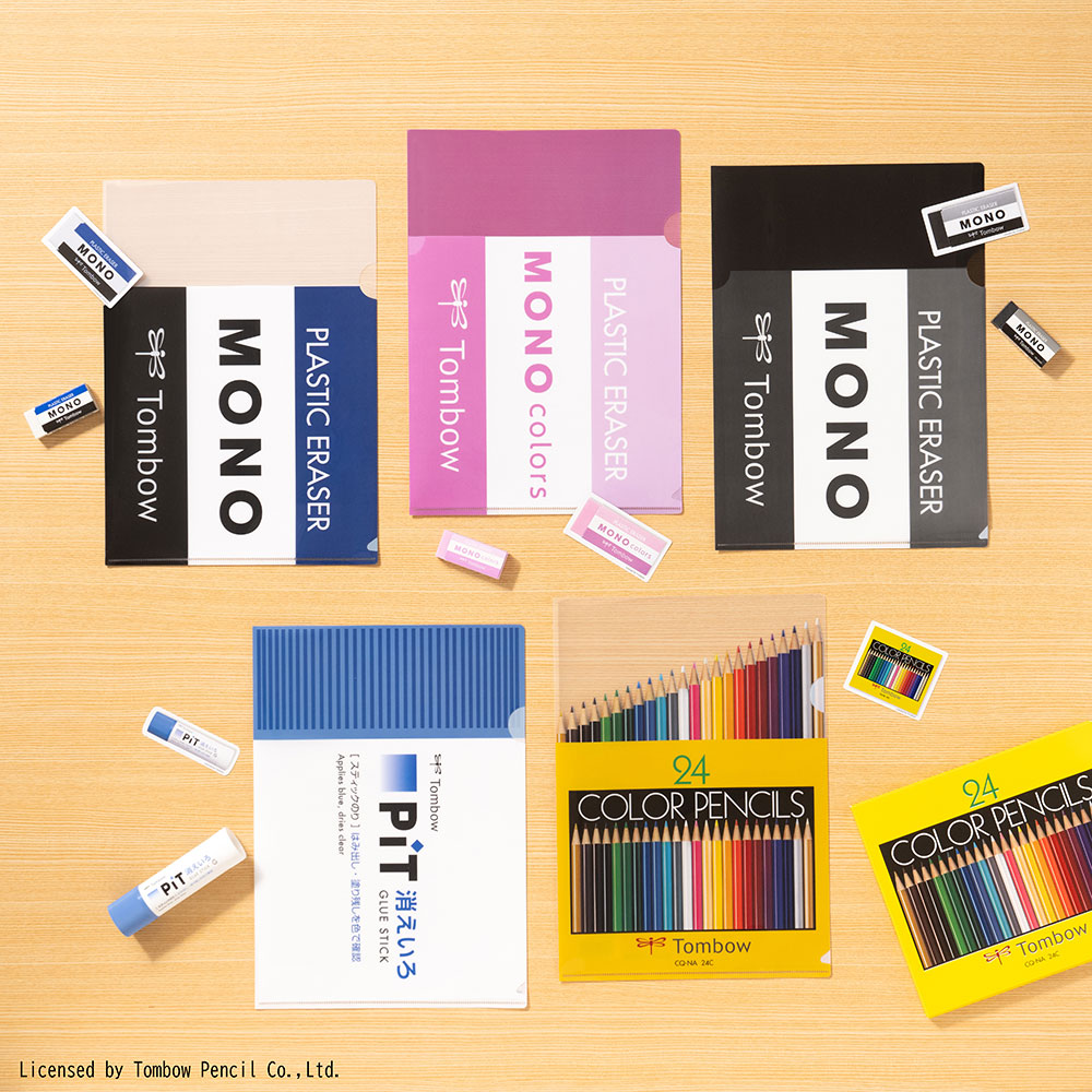 F賞 クリアファイル＆ステッカーセット（全5種/A4サイズ、ステッカー約8cm）