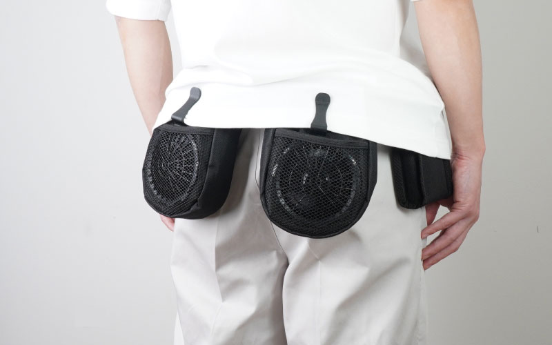 『爆風で上半身爽快「なんでもファン付きウェアにな～る」』