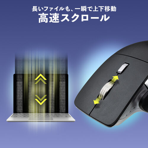 長文や大量データを一気に移動「高速スクロール」機能