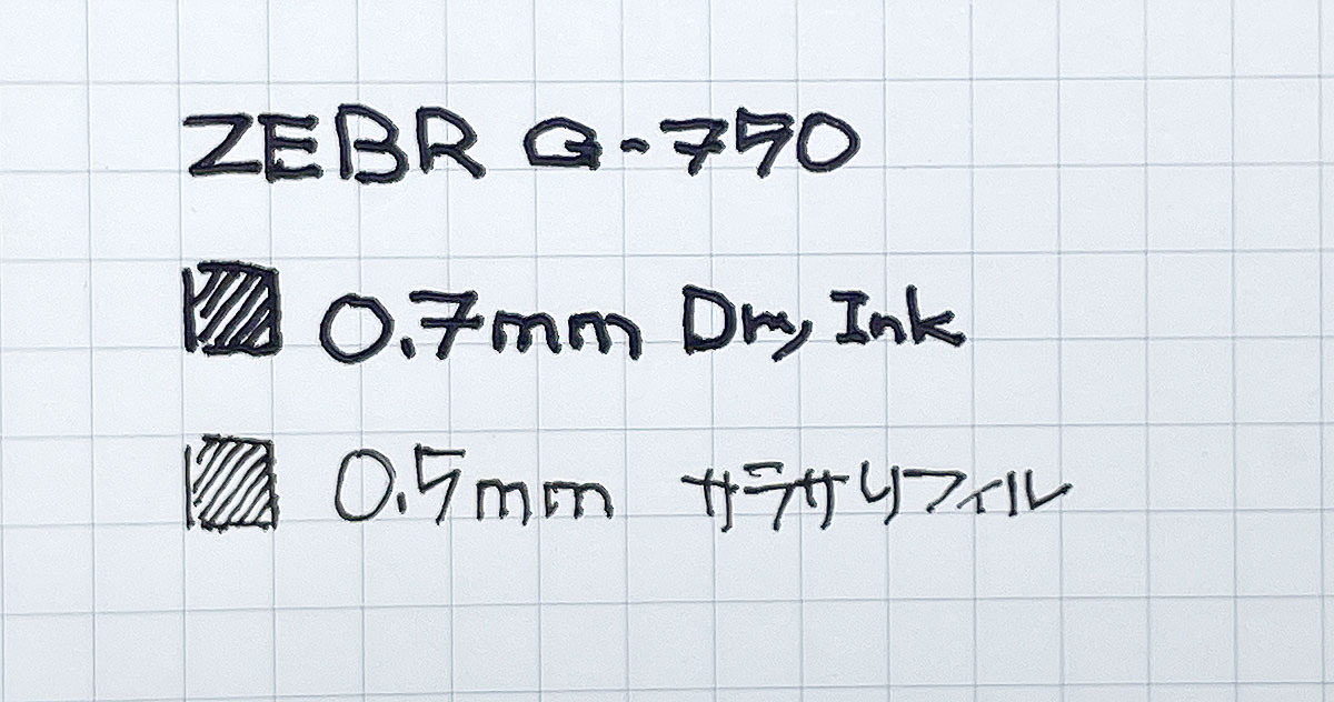 G-750 で書いてみた