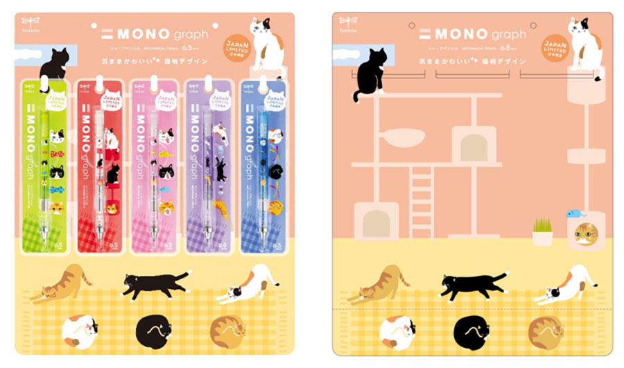 店頭ディプレイも“気ままかわいい”猫柄