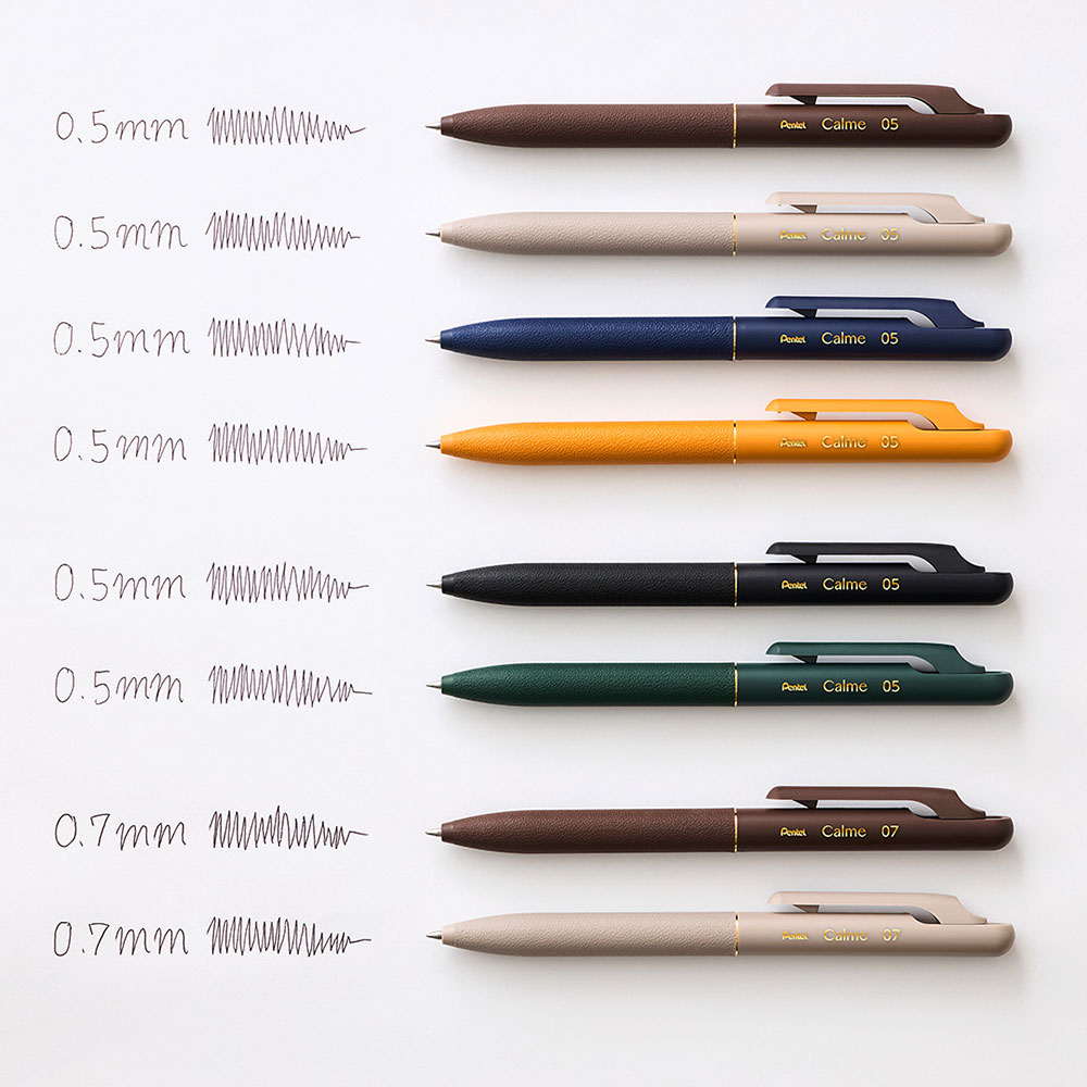 Calme 限定 Leather Touch Collection ボール径と線幅